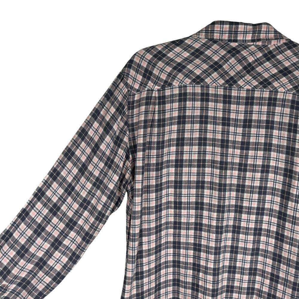 Rails Connor Button Down Flannel Stone Pink White… - image 6